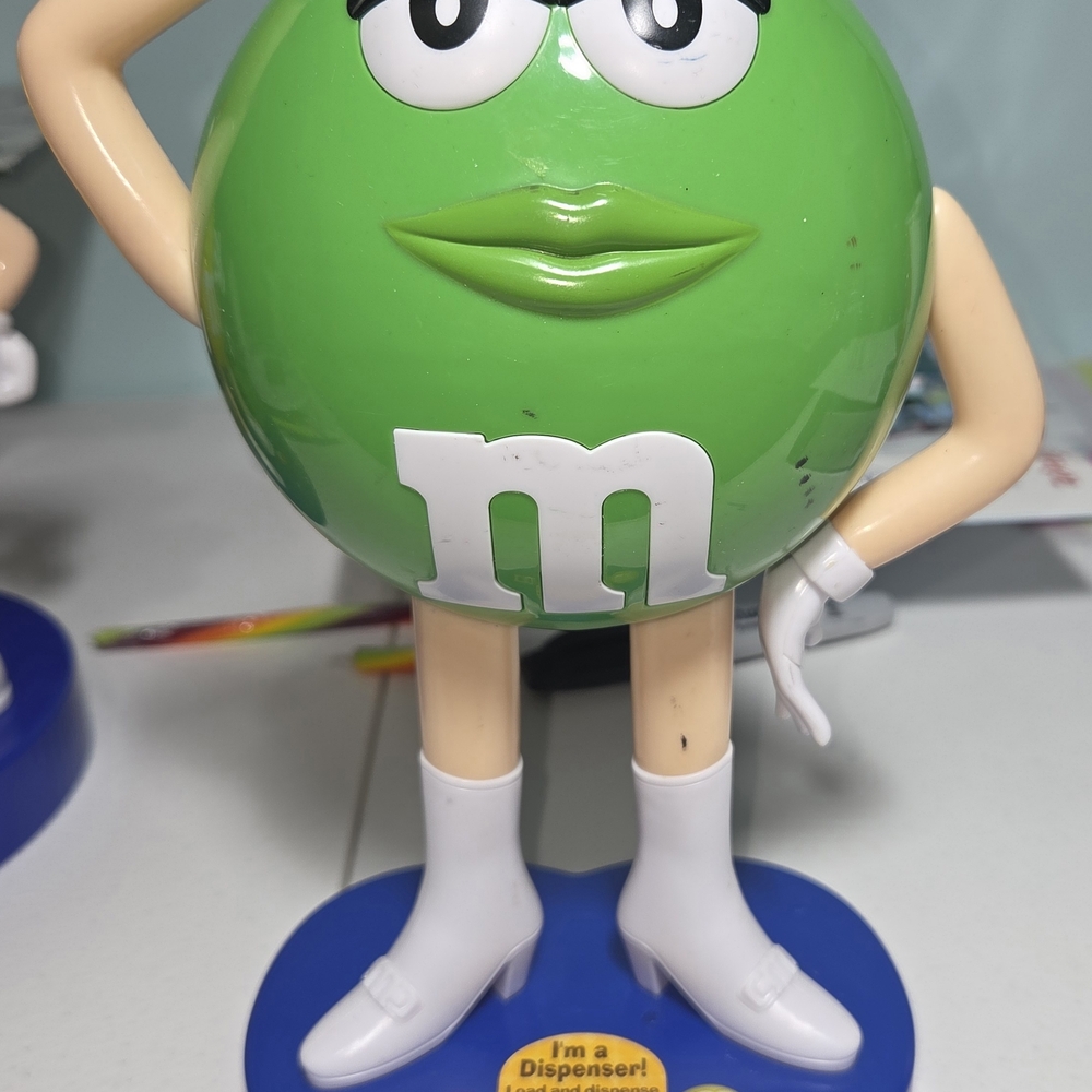 Green M&M Candy Dispenser